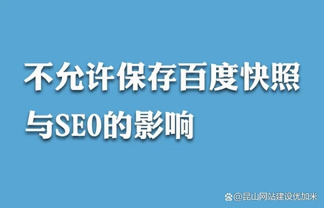 百度快照“消失”網站seo還能做嗎？